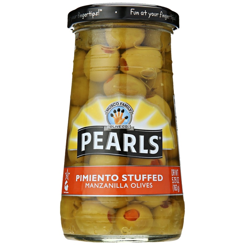 Musco Pearls Manzanilla Green Olives Jar, 5.75 Oz