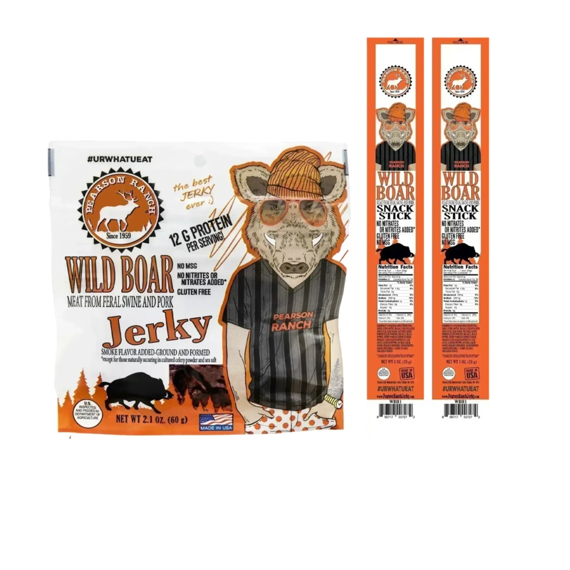 Pearson Ranch Jerky Greenhorn Sampler – Wild Boar