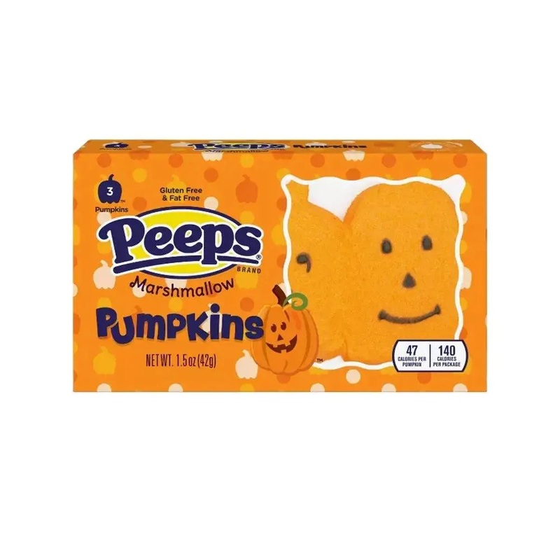 Peeps Marshmallow Halloween Candy Packs – Pumpkins: 3-Piece Pack