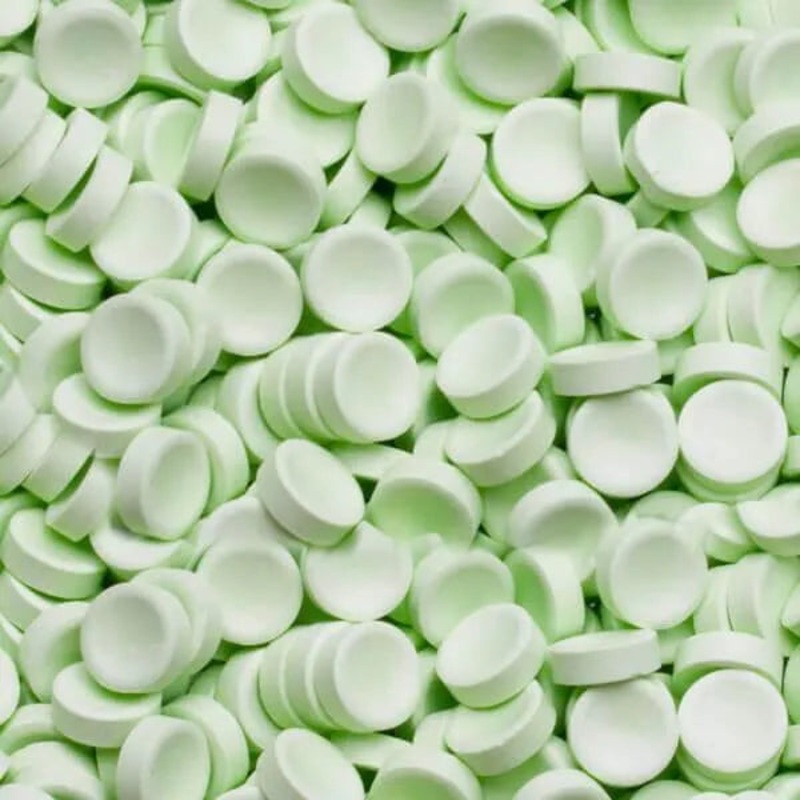 Smarties Tangy Sugar Buttons Candy – Pastel Green: 5LB Bag
