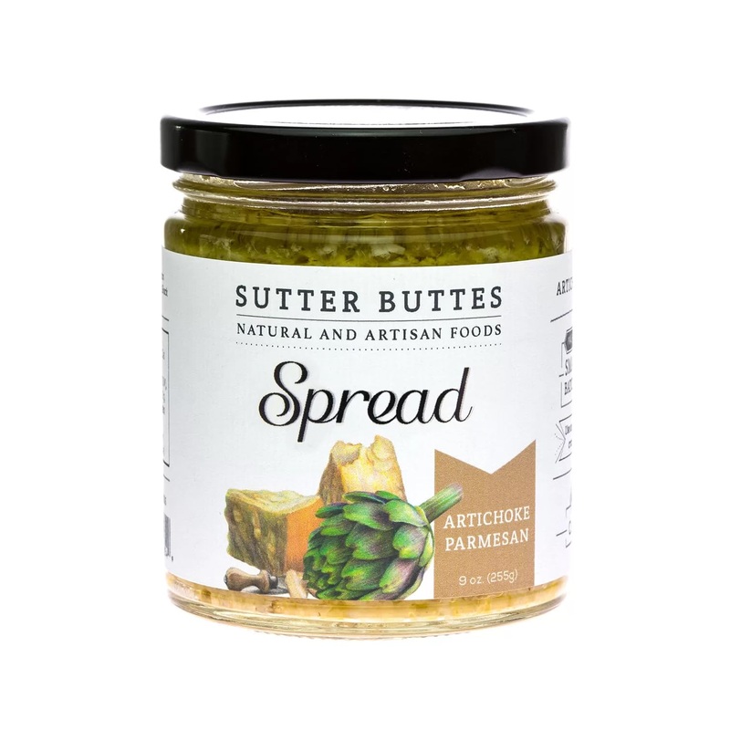 Sutter Buttes Olive Tapenade Spread – 9 Oz. Jar (Artichoke Parmesan)
