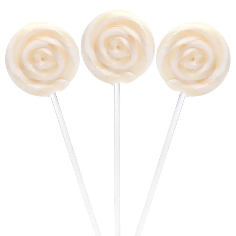 Swipple Pops Petite Swirl Ripple Lollipops – White Pineapple: 60-Piece Tub