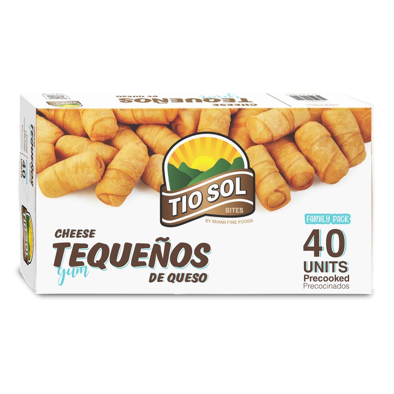 Tio Sol Bites Tequeos De Queso Pre-Cooked-Frozen Cheese Sticks, Ready To Heat. (40 Units) Tio Sol Bites Is The New Rebrand Of Ti