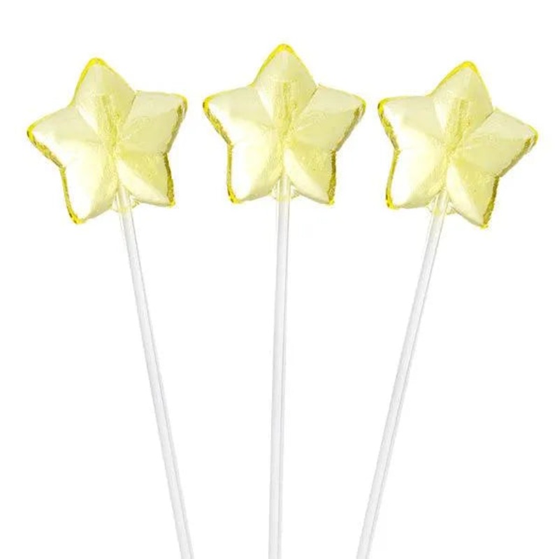Twinkle Candy Star Lollipops – Yellow: 120-Piece Bag