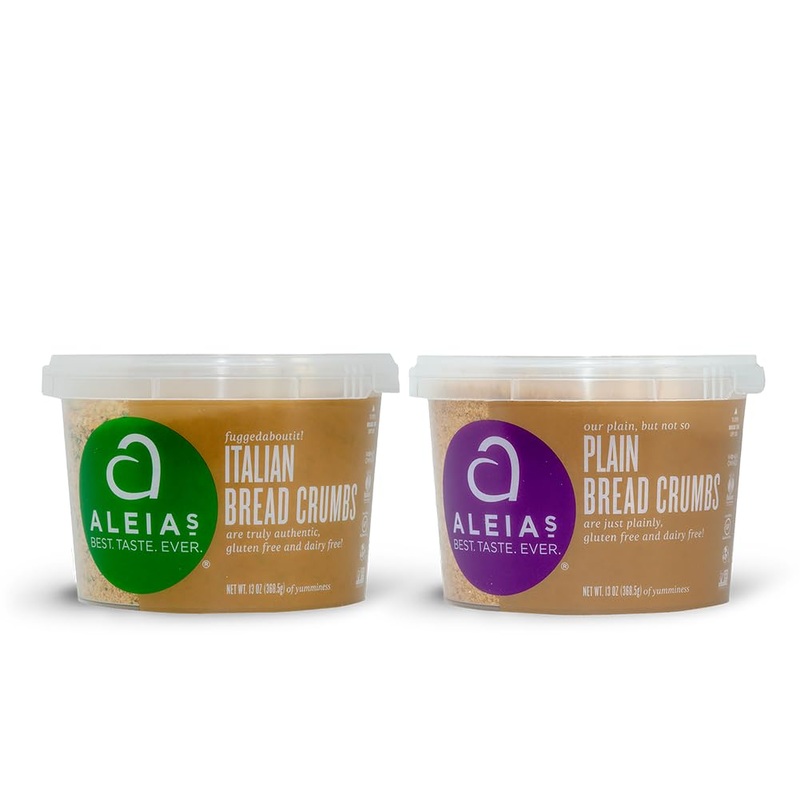 Aleia’S Best. Taste. Ever. Gluten Free Bread Crumbs Assorted 2 Pack Includes (1) Italian Breadcrumbs 13 Oz, (1) Plain Breadcrumb