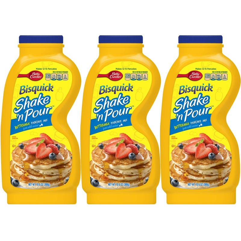 Bisquick Shake ‘N Pour Buttermilk Pancake Mix (Pack Of 3) 10.6 Oz Bottles