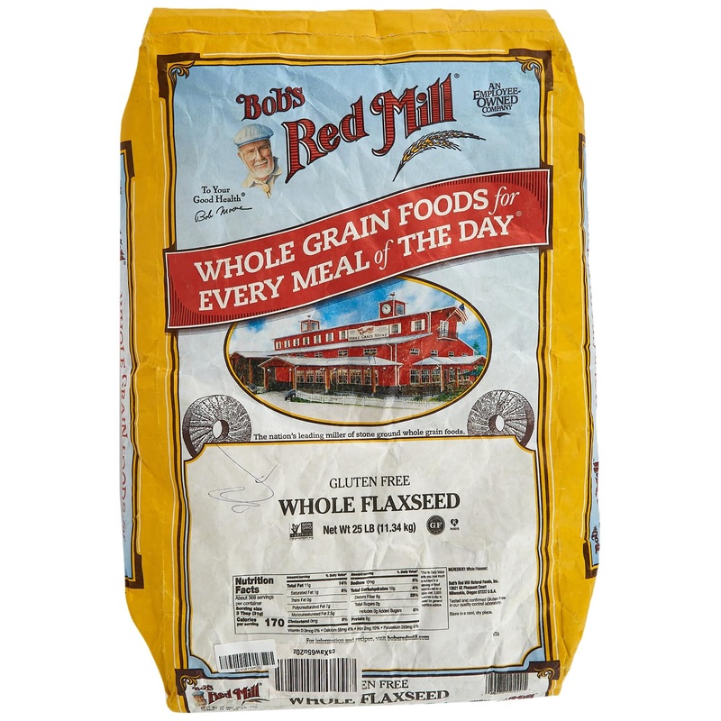 Bob’S Red Mill Raw Whole Brown Flaxseed, 25 Pound