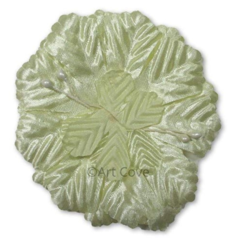 Capia Flowers Flat Carnation Capia Base For Corsages Bulk Wholesale 144 Pieces 20+ Colors Available (Yellow)