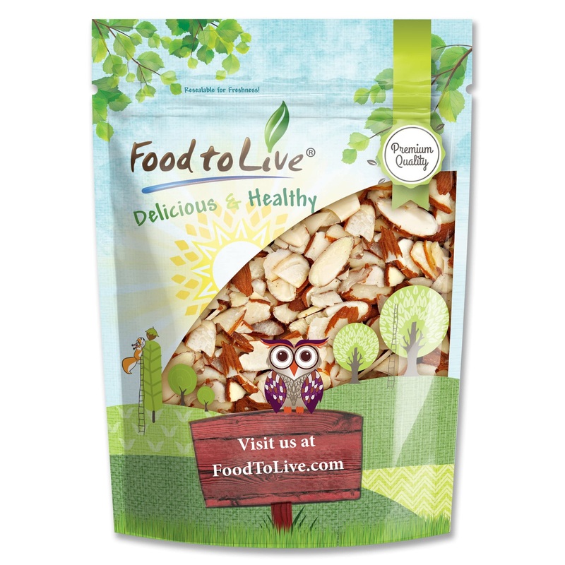 Food To Live California Natural Sliced Almonds, 3 Pounds – Raw Unblanched Almond Nuts, Kosher, Vegan, Keto, Bulk. High In Protei