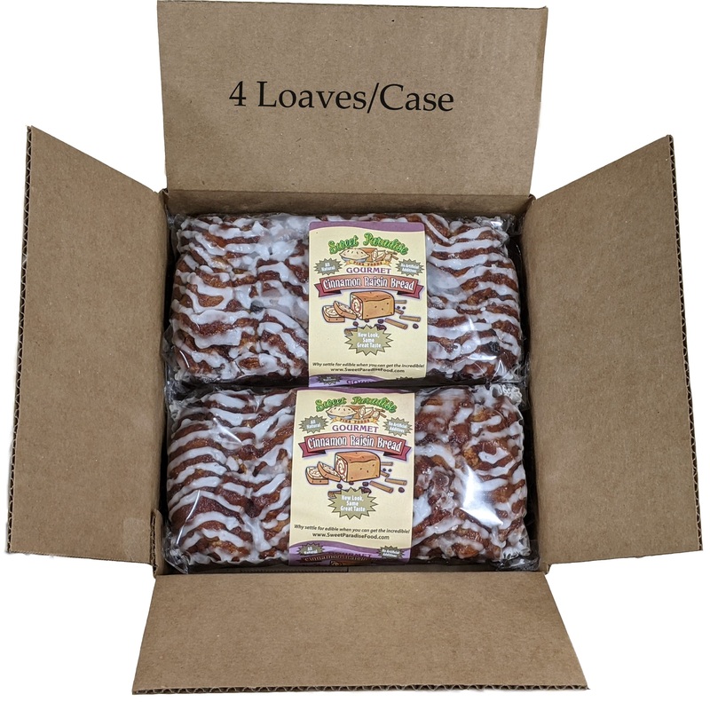 Gourmet Cinnamon Bread | All Natural, Sweet, Delicious, Moist, Unsliced, Freezer Friendly | Sweet Paradise Fine Foods (Cinnamon