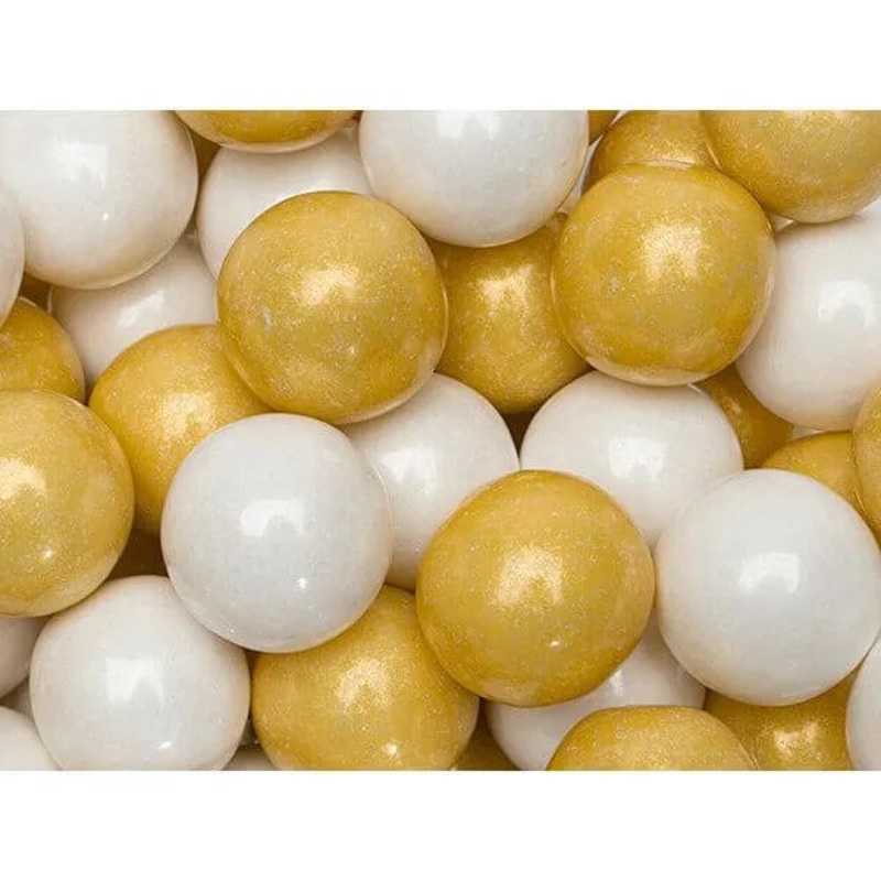 Gumballs Color Combo – Gold and White: 4LB Box