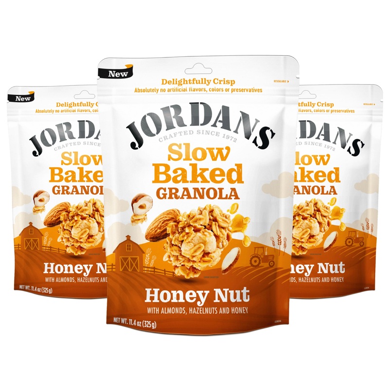 Jordans Slow Baked Granola | Honey Nut Slow-Baked Granola With Almonds, Hazelnuts And Honey | No Artificial Flavors, Colors, Or