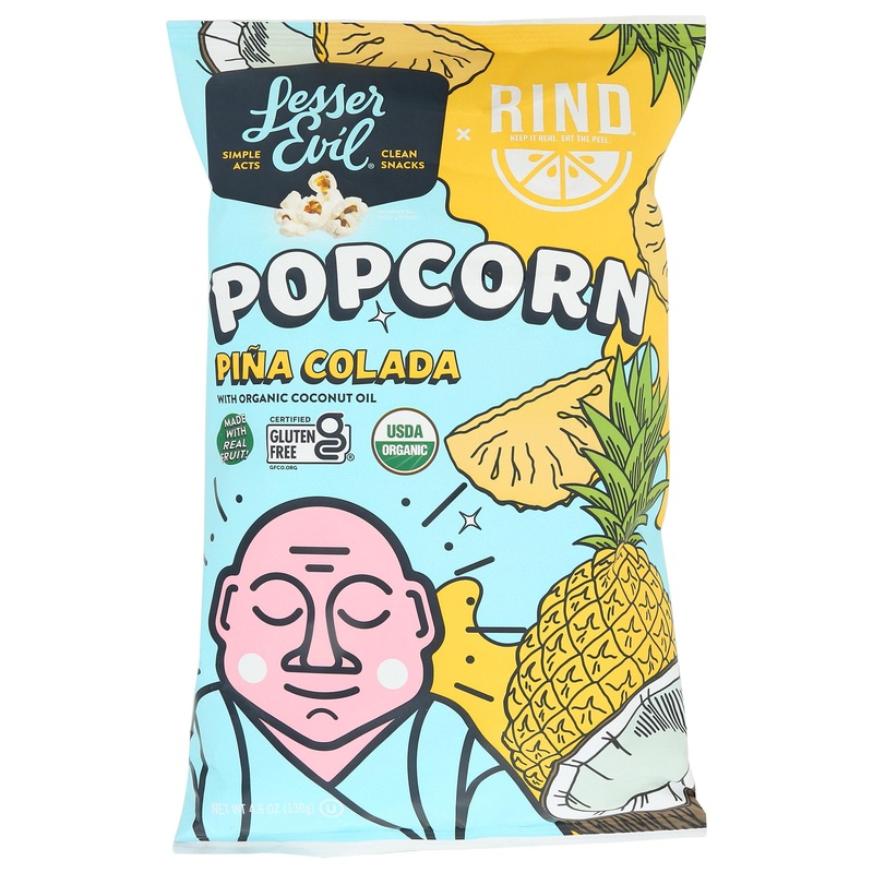 Lesserevil Organic Pina Colada Popcorn, 4.6 Oz