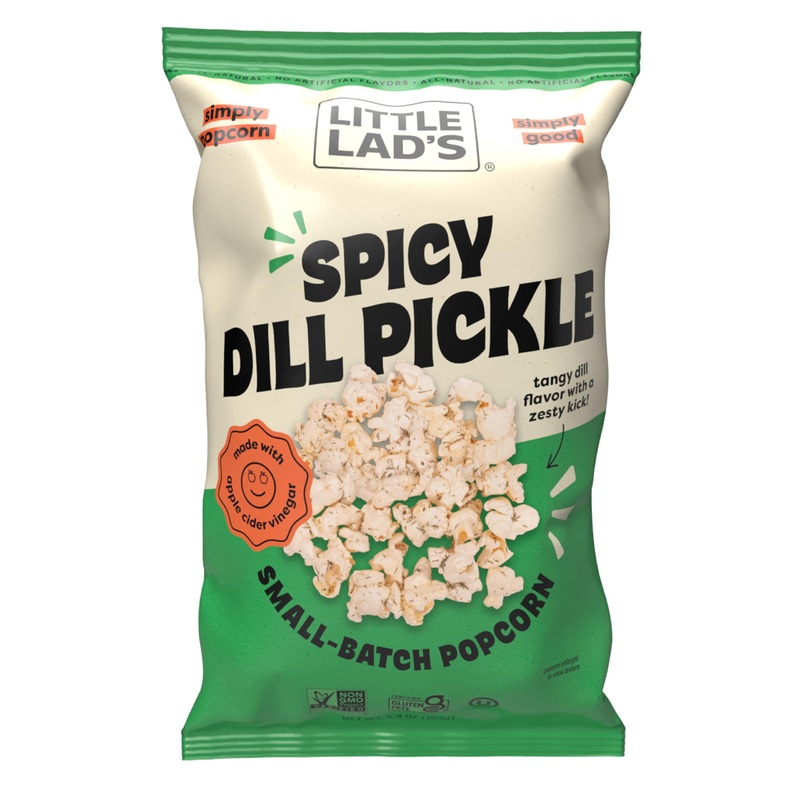 Little Lads Healthy Popcorn – Vegan, Gluten-Free, Non-Gmo Popcorn With Spicy Dill Pickle Flavor -5.4 Oz (Pack Of 3) (5.4 Ounce (