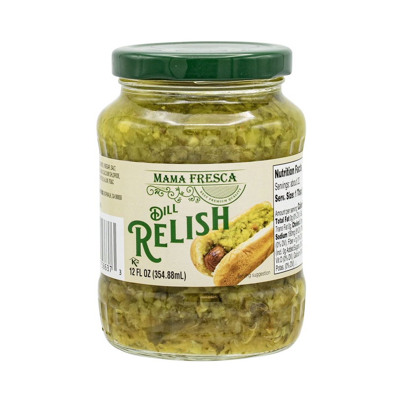 Mama Fresca Dill Relish 12 Fl Oz Jar (Pack Of 12)