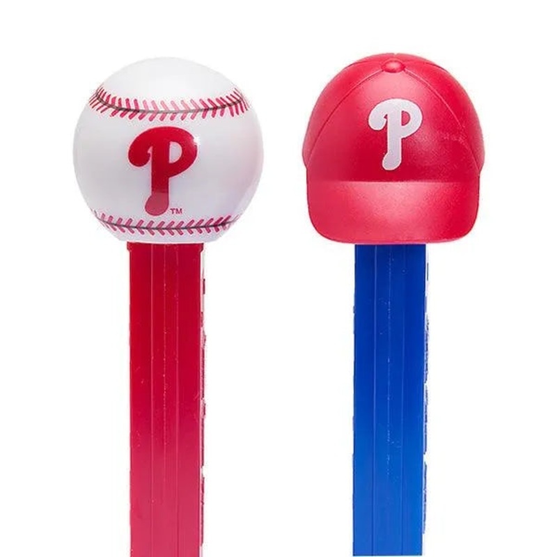 MLB Team Baseball PEZ Candy Packs – Philadelphia Philles: 12-Piece Box