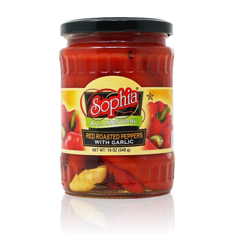 Sophia Peppers – Red Roasted With Garlic 19Oz (2-Pack)