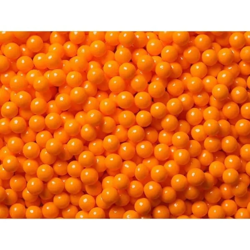 Sugar Candy Beads – Orange: 2LB Bag