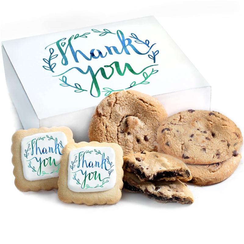 Thank You Gift Basket Cookies Employee Appreciation | Individually Wrapped | Chocolate Chip For Men Women Kids | Corporate Event
