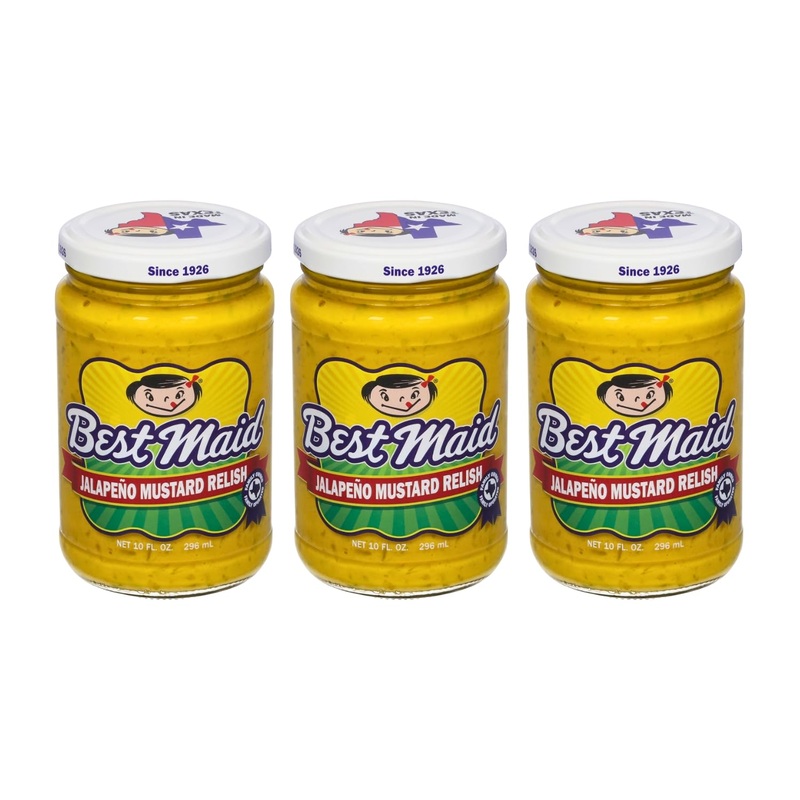 Best Maid Products Pickle Relish 10 Ounce 3 Packs – Sweet, Dill, Jalapeno Sweet, Or Jalapeno Mustard (Jalapeno Mustard Relish)