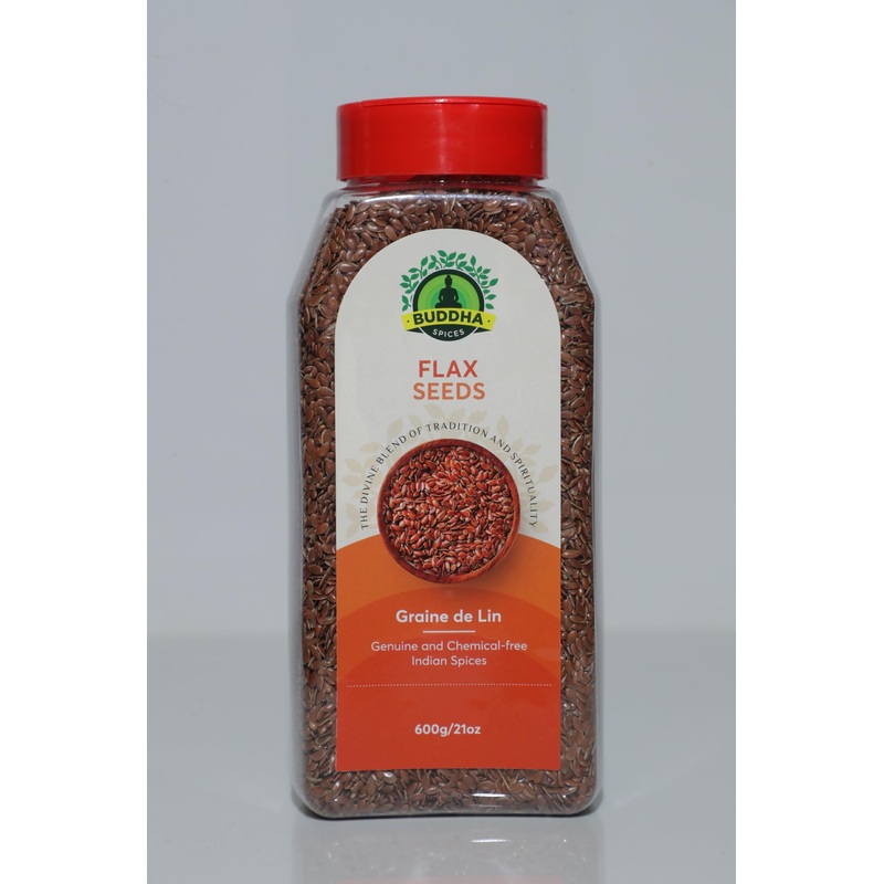 Buddha Spices Inc. Flax Seeds – 600G – 21 Oz)