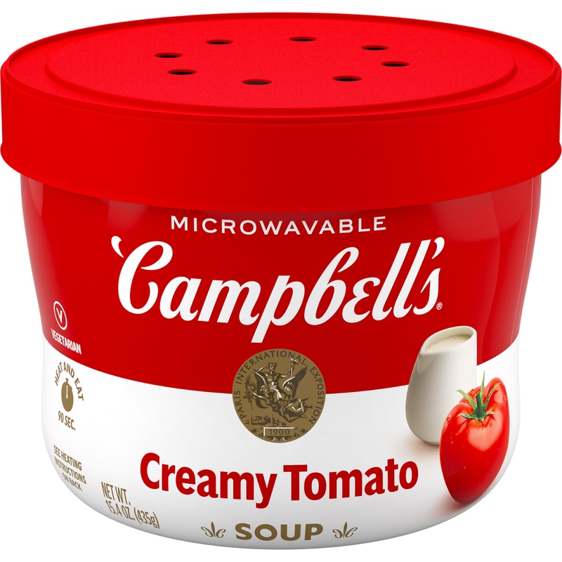 Campbell’S Creamy Tomato Soup, 15.4 Oz Microwavable Bowl
