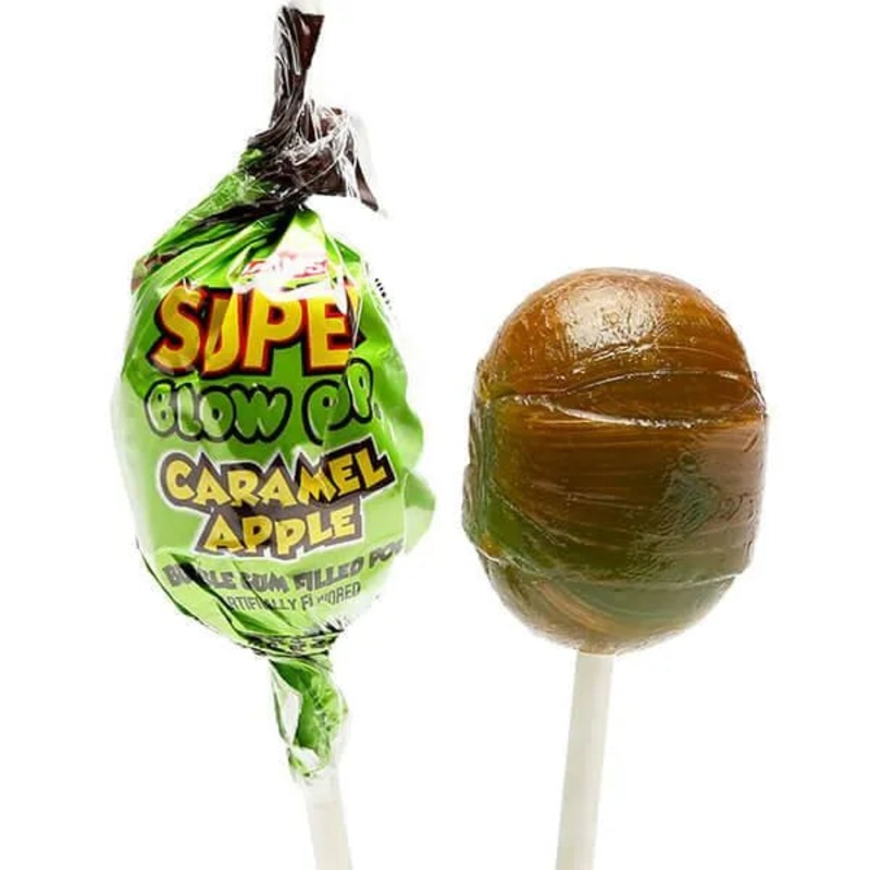 Charms Super Blow Pops – Caramel Apple: 48-Piece Box