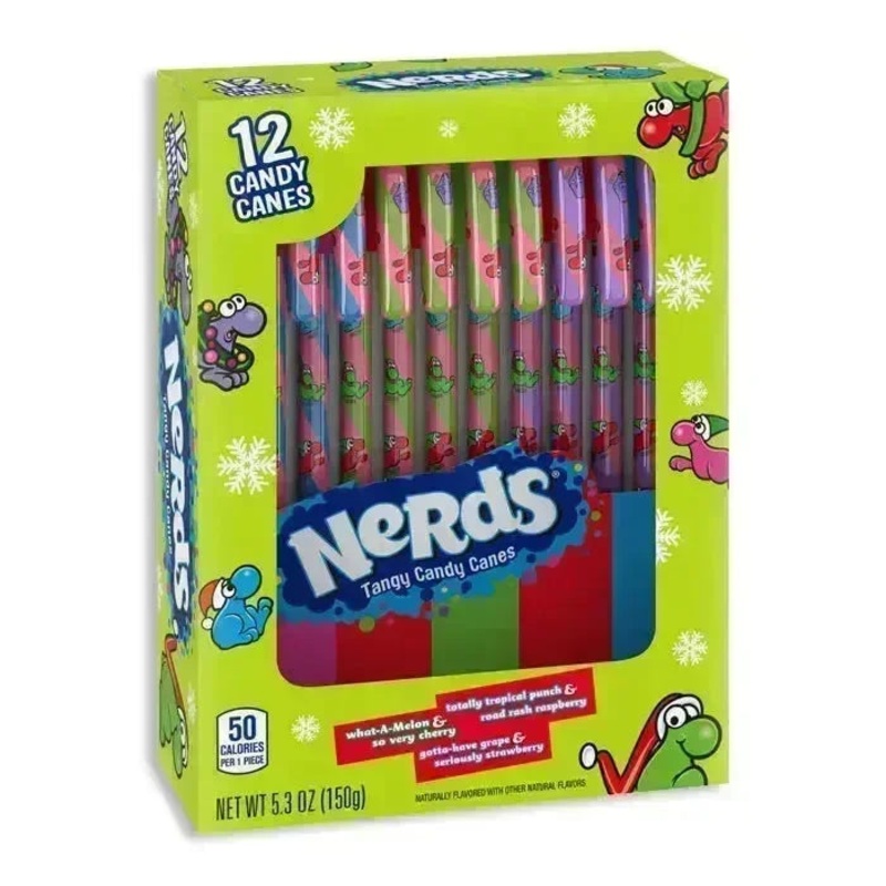 Nerds Candy Canes: 144CT Case