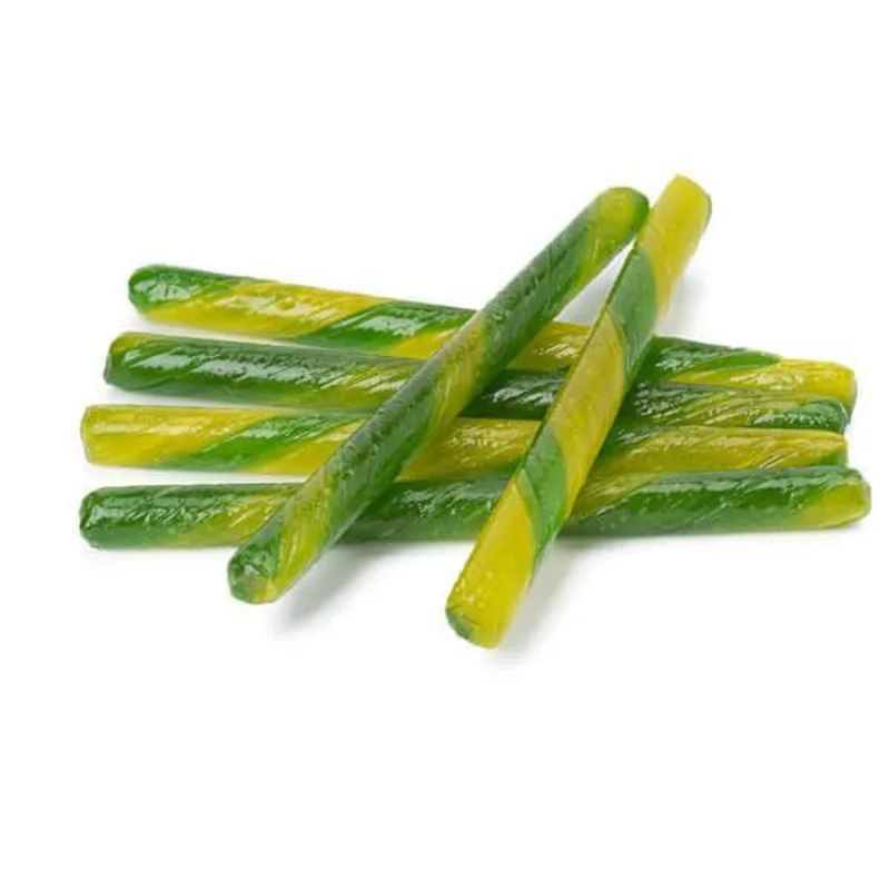 Old Fashioned Hard Candy Sticks – Lemon Lime: 80-Piece Box