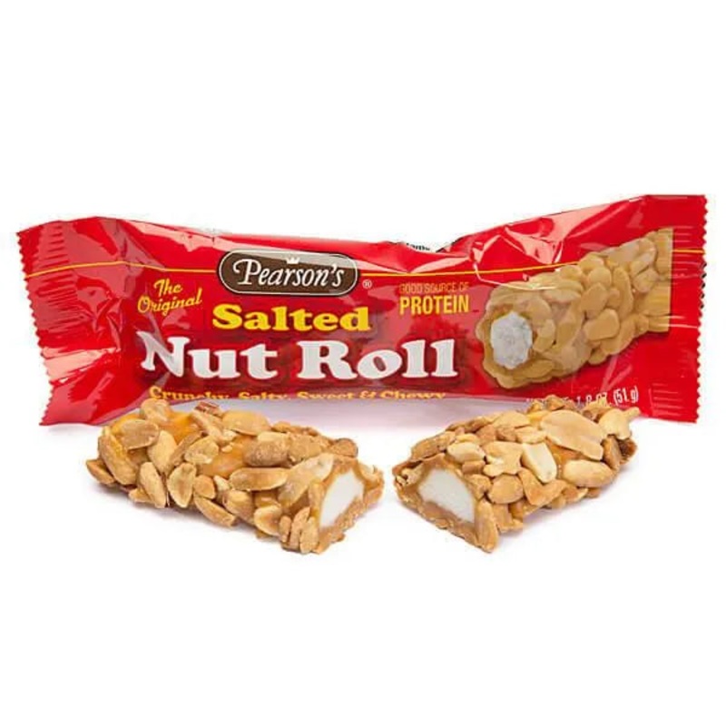 Pearson’s Salted Nut Roll Candy Bars: 24-Piece Box