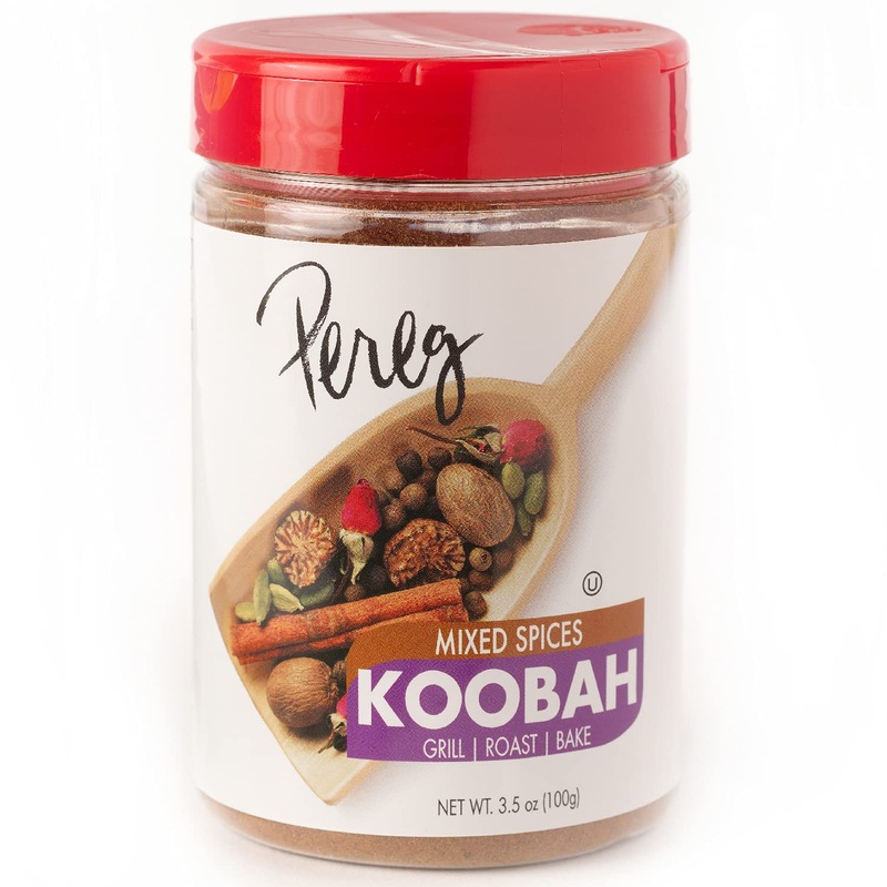 Pereg Baharat Koobah Seasoning (3.50 Oz) – Mediterranean Middle Eastern Spice Mix For Authentic Recipes – Sweet & Smoky Flavor –