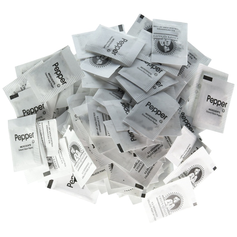 3,000 Packets Of Gourmet Ground Black Pepper 0.1Gram Each-The Brand Used By Chefs.