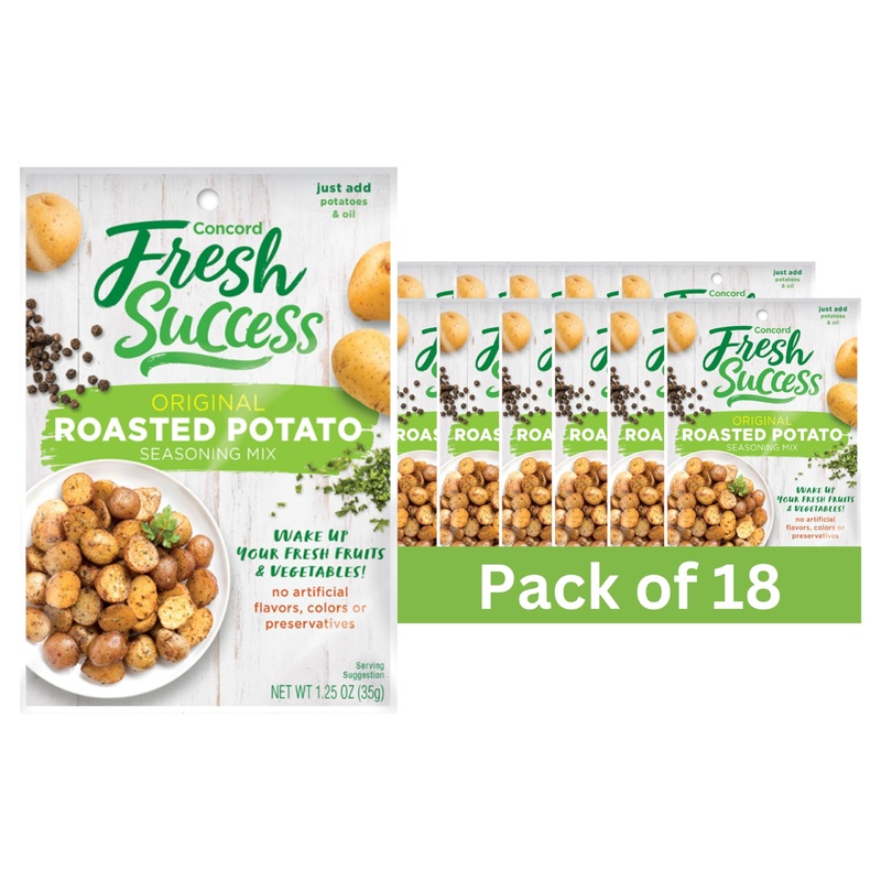 Concord Foods Original Roasted Potato Seasoning Mix Elevate Your Potatoes With Spices, Garlic, And Herbs – Simply Mix, Bake, And