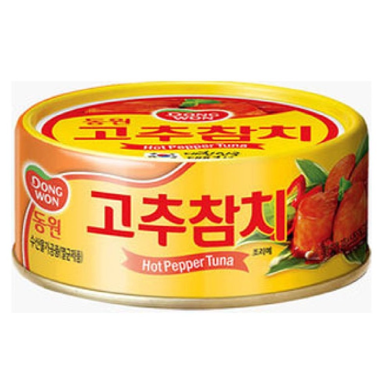 Dong Won Tuna Can (150 G/Can) (Hot Red Pepper, 150 G X 8 Can)