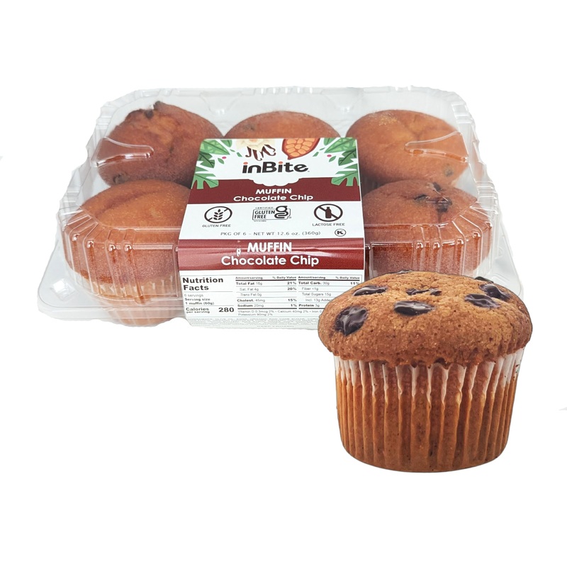 Inbite Exquisite Gluten-Free Muffins | 6 Count – Quick & Easy Microwaveable Delight | Gluten-Free | Lactose-Free – Kosher Pareve