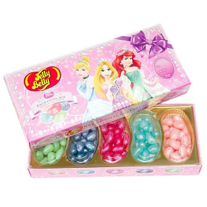 Jelly Belly Disney Princess Jelly Beans Candy: 5 Flavor Assortment Gift Box