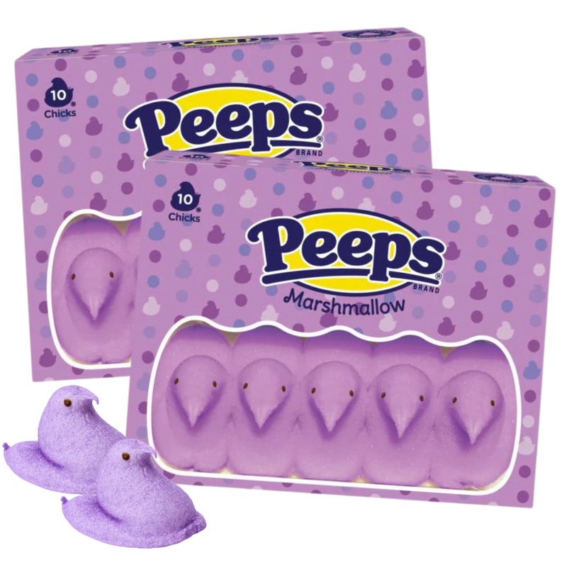 Needzo Purple Marshmallow Chicks, Bulk Candy Party Treat (Pack Of 2) 20 Total Pieces