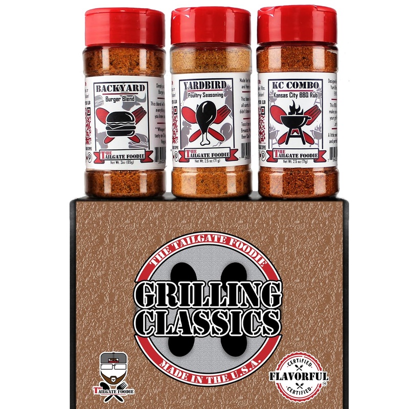 The Tailgate Foodie Rare Pitmaster Gourmet Seasonings | 4 Pc Grill Essentials Gift Set | 3 Secret Competition Bbq Spice Blends G