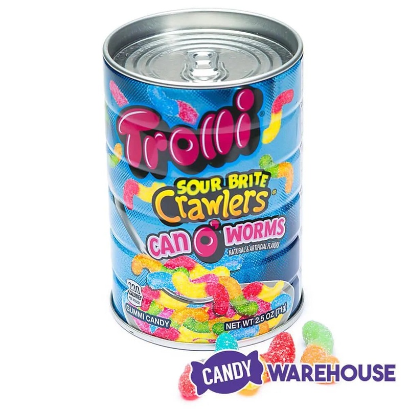 Trolli Sour Brite Crawlers Can O’ Worms: 2.5-Ounce Can