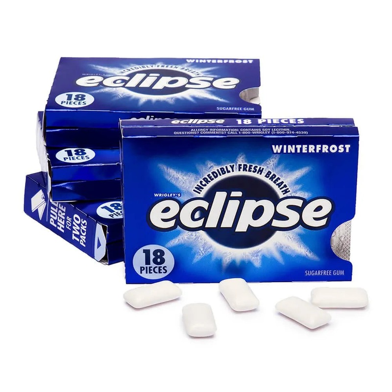 Eclipse Sugar Free Tab Gum Packs – Winterfrost: 12-Piece Box