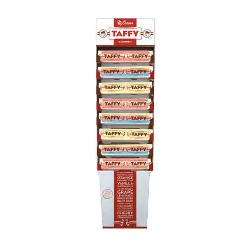 Hammond’s Assorted McCraw’s Taffy Shipper: 240-Count Display