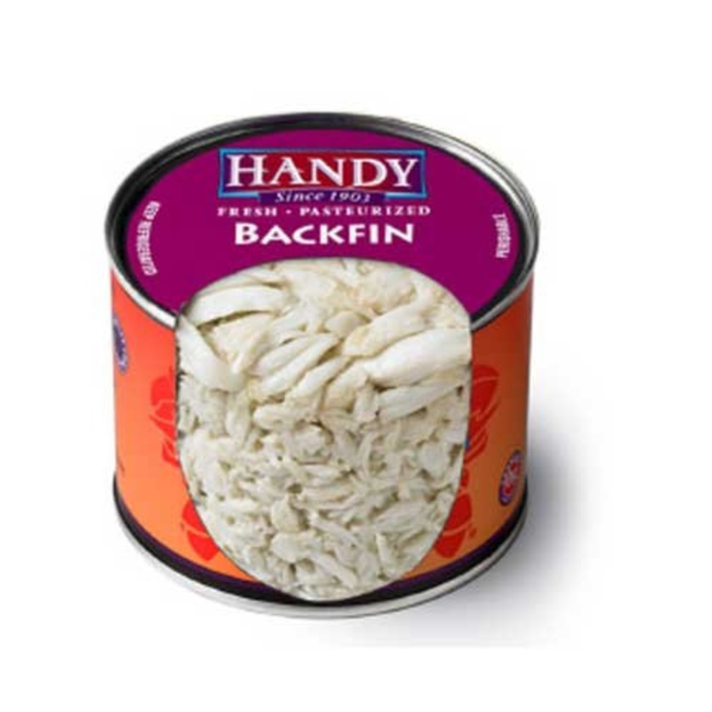 Handy Pelagicus Pasteurized Backfin Crab Meat, 1 Pound — 6 Per Case.