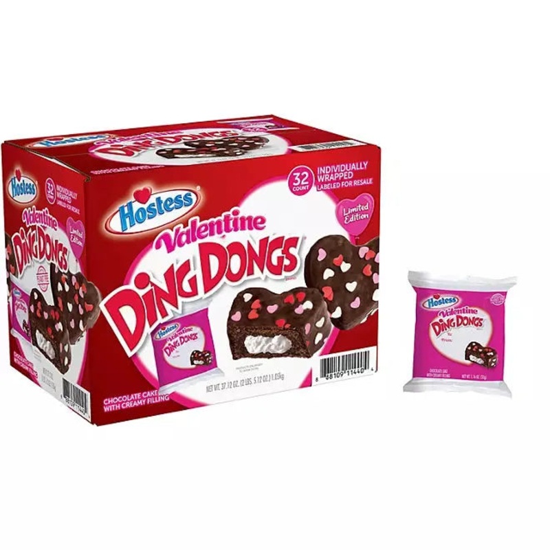 Hostess Valentine Ding Dongs: 32-Piece Case