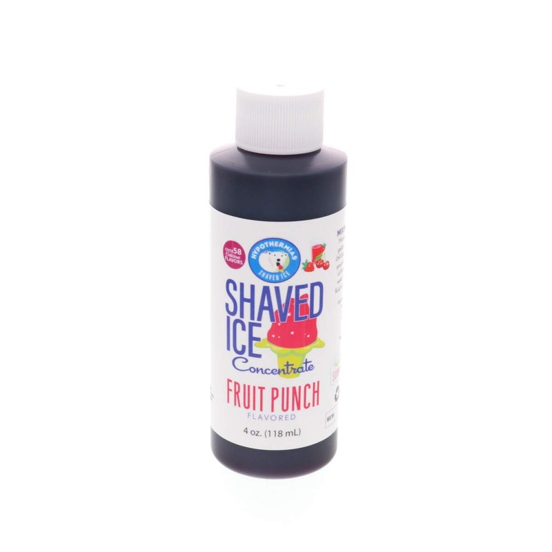 Hypothermias Shaved Ice And Snow Cone Syrup Unsweetened Flavor Concentrate – 4 Fl Oz – Makes 1 Gallon Of Ready To Use Syrup – Fr