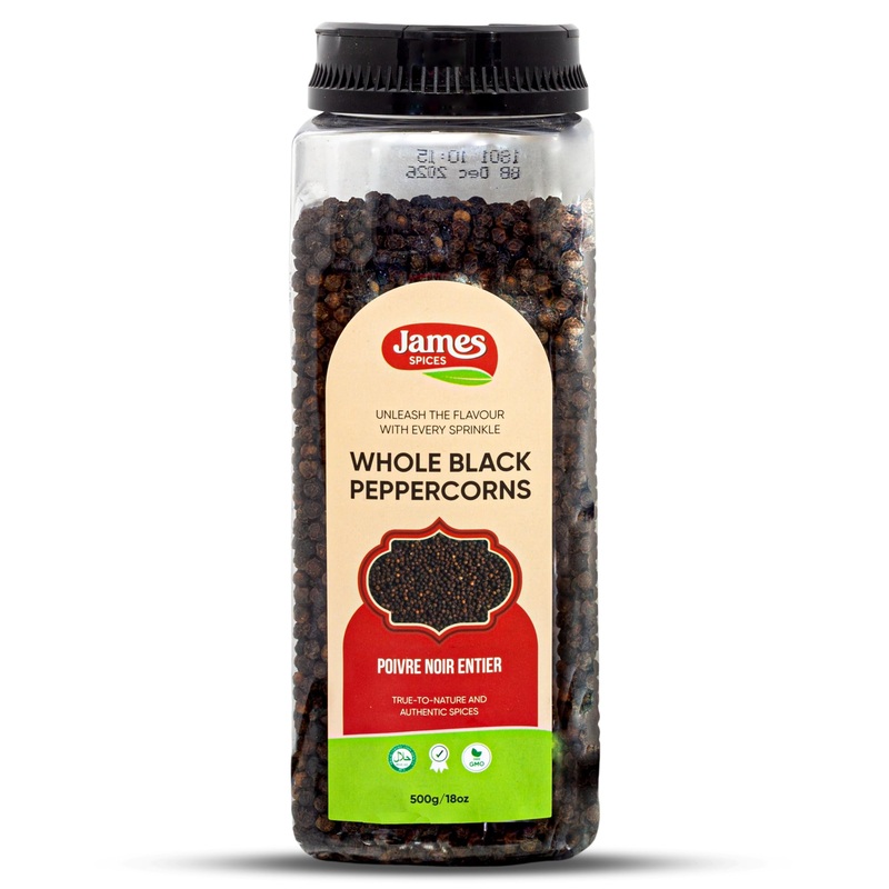 James Spices Inc. Black Pepper (Black Peppercorn -500G)