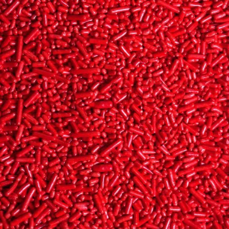 Sprinkle King Candy Sprinkles – Red: 1.2LB Jar