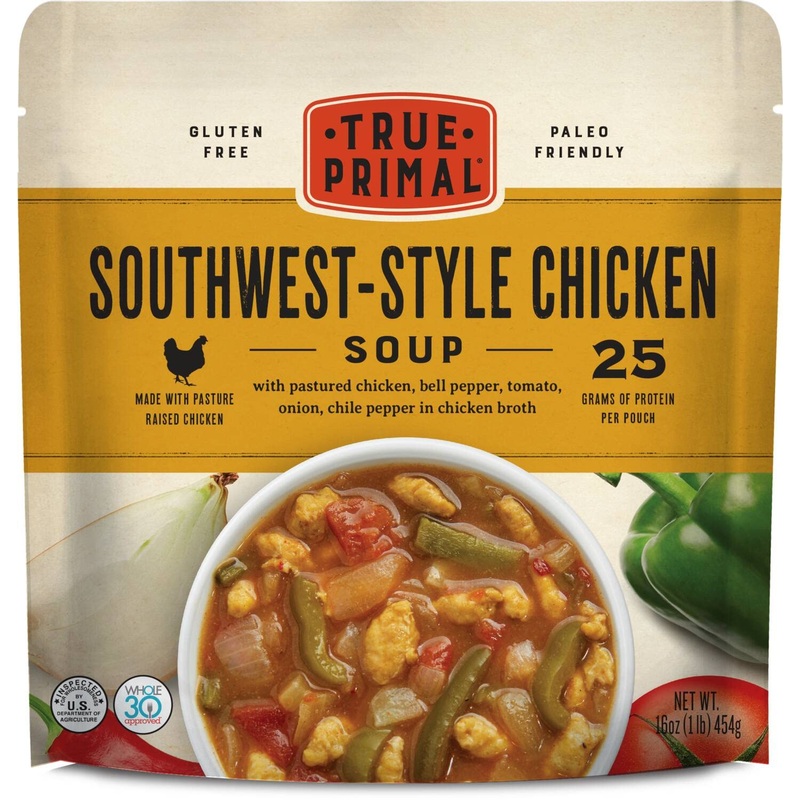 True Primal Southwest-Style Chicken Soup 8-Pack, Ready To Eat, Bone Broth, Gluten Free, Paleo, Pastured Chicken, Whole30