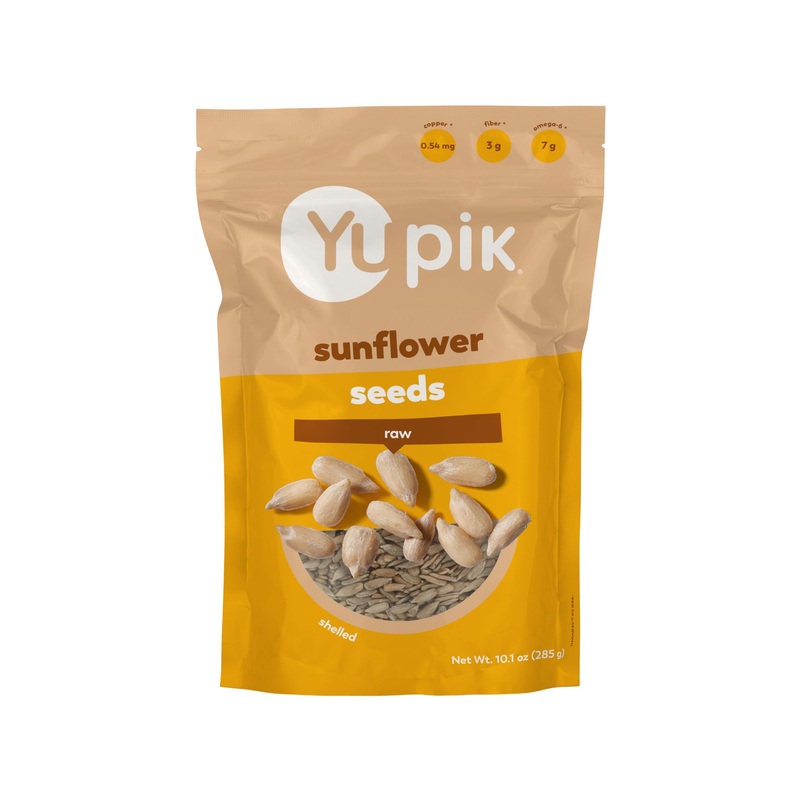 Yupik Raw Sunflower Seeds, Shelled, 10.1 Oz, Kosher, Gluten-Free, Unsalted Sunflower Kernels, No Shell, Healthy Snacks, Source O