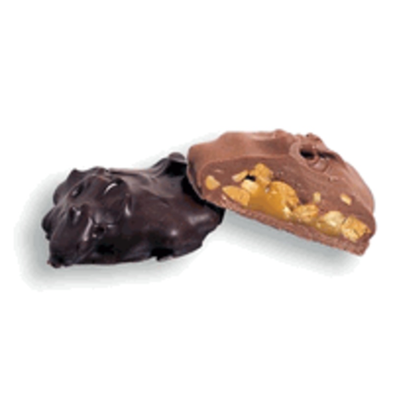 Asher Dark Chocolate Cashew Caramel Pattie  5lbs