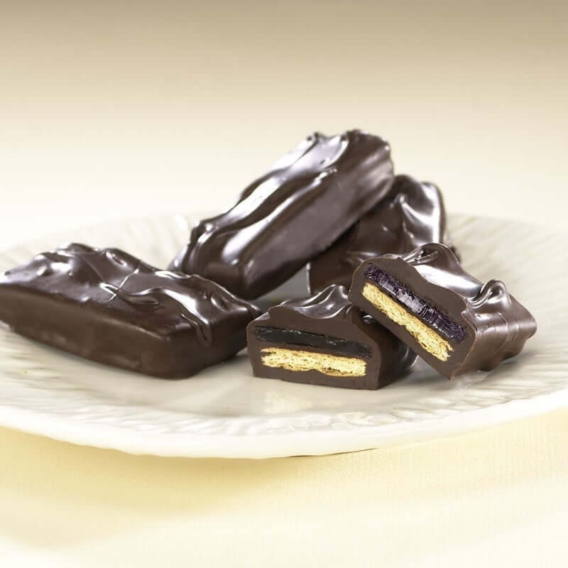 Asher Dark Chocolate Covered Graham Cracker with Raspberry Jelly 5lb